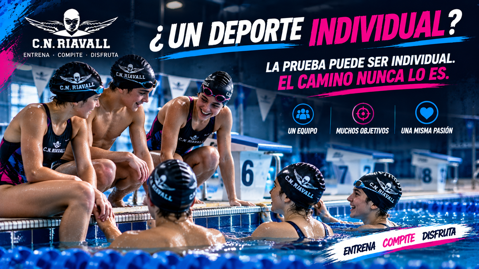 ¿Un deporte individual? La importancia del equipo en natación